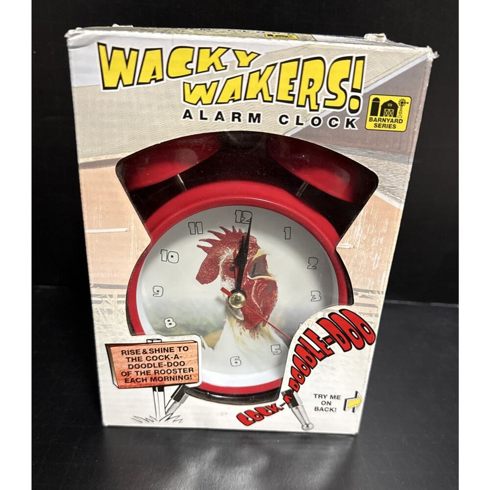 Wacky Wakers Wake Up With The Sound of A Rooster Alarm Clock Cock A Doodle Doo